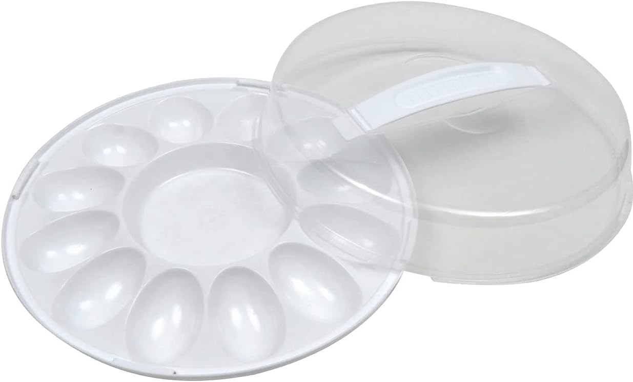 Sure Fresh Deviled Egg Carrier with Lids, 10.375x3.5 in. for Safe Transport of Deviled Eggs