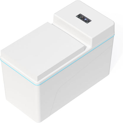 Composting Toilet, Waterless Toilets Suitable for Tiny Houses, Vans, Boats, with Heating Plate, Electric Mixing, Urine Separating and Exhaust Fan