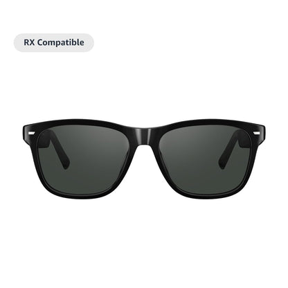 Amazon Echo Frames, an Alexa device (newest model), Smart glasses with Alexa, Modern Rectangle frames in Charcoal Gray with polarized sunglass lenses