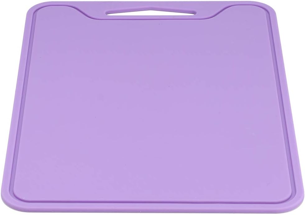 Chopping Blocks, Food Grade Silicone Cutting Boards with Deep Juice Grooves, Dishwasher Safe, 11.8 x 8.7 in