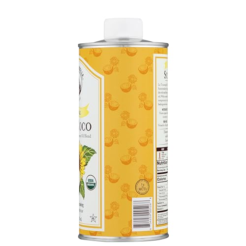 La Tourangelle, Organic Canola Oil, Expeller-Pressed Non-GMO Canola Seeds, Pesticide and Chemical Free, High Heat Neutral Cooking Oil, 16.9 Fl Oz