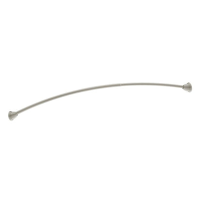 Moen MDN2170BN Magnetix 60-inch Curved Adjustable Single Shower Curtain Rod, Brushed Nickel