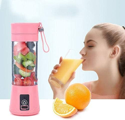 Portable Blender, Personal Mixer for Fruit, Rechargeable with USB, Mini Blender for Smoothie (Pink)