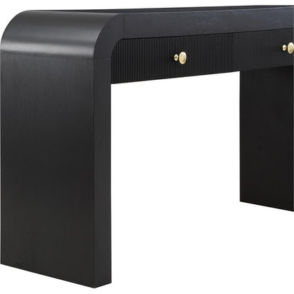 Meridian Furniture 888Black-S Artisto Collection Modern | Contemporary Rectangular Console Table, Black, 54" W x 15" D x 31.5" H