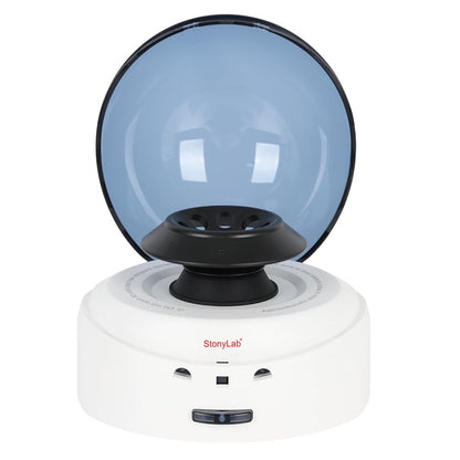 stonylab Mini Centrifuge, 7000rpm Portable Micro Centrifuge for 8x2 ml Tubes and PCR Strips, Laboratory Machine with Low Noise Under 45dB, Auto Stop When Opened, 110-240V