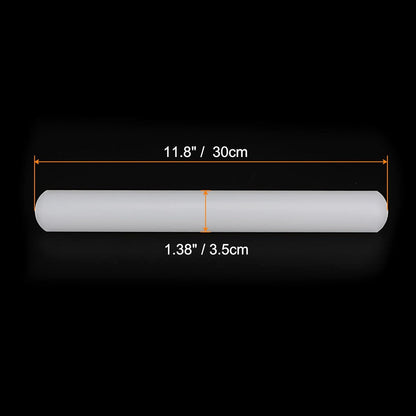12 Inch 1.38 Inch HARFINGTON Fondant Rolling Pin x PP Plastic Non-Stick Fondant Roller Dough Roller Kitchen Decorating