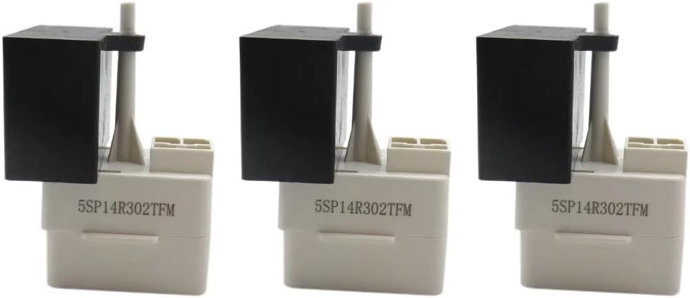 3 Pcs W10613606 Refrigerator Compressor Start Relay and Capacitor, Replacement for Whirlpool Kenmore