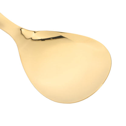 DOITOOL Golden Rice Spoon Stainless Steel Rice Paddle Non- stick Rice Serving Spoon Mashed Potato Scoop Rice Spatula Gold Rice Scooper Japanese Rice Cooker