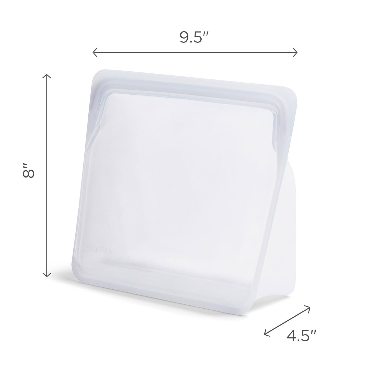 Stasher Silicone Reusable Storage Bag, Stand-Up Mega Bag, Reusable Freezer Bags, Microwave, Dishwasher, Oven Safe, Sous Vide, Premium Lunch Container, Eco Friendly, Food Storage Bags, 104 oz, Aqua