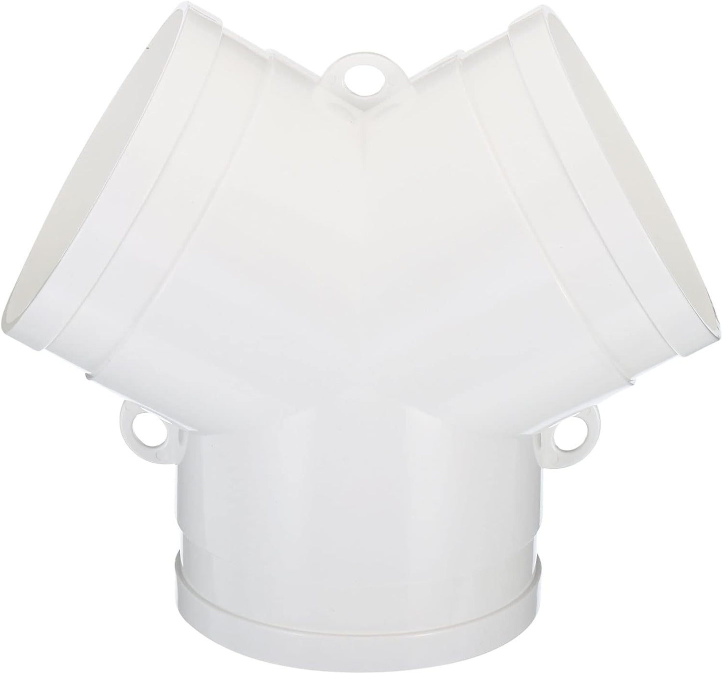 PATIKIL 4 Inch Y Connector Duct Splitter, 3 Way Air Vent Hose Adapter for Dryer Exhaust Fan HVAC Systems, White
