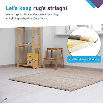 Non Slip Area Rug Pad, Size 5 X 8, Extra Strong Grip and Thick Padding