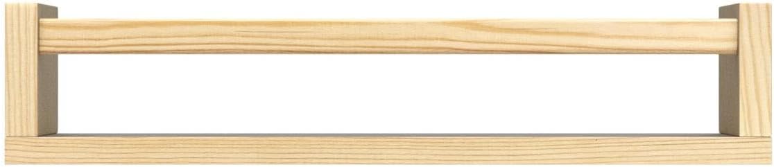 24 Inches (4-Pack) Forbena Natural Wood Nursery Bookshelves for Wall, Long Floating Book Shelves, Wall Mounted Bookcase