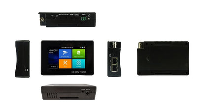 EVERSECU 5 in 1 CCTV Tester Support Up to 4K IP Camera & 720P/1080P/3mp/4mp/5 Megapixel AHD, TVI, CVI & CVBS Analog Camera, 4" Touch Screen Security Video Monitor, POE Out, IP Scan, UTP Cable Test