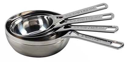 Le Creuset Stainless Steel Measuring Cups, Set of 4