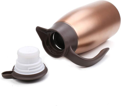 GearRoot 2pcs 68oz Thermal Coffee Carafe, Insulated Stainless Steel Coffee Thermos for Hot Beverages