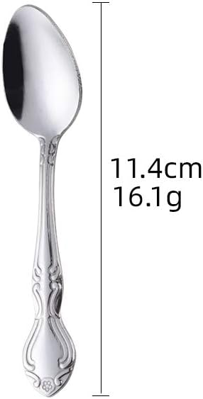 Coffee Spoons Set of 12, Mini Stainless Steel Espresso Spoons, Small Spoons for Dessert Tea Appetizer, 4.6 inch