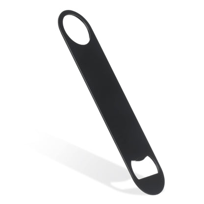 QTLCOHD 20 Pack Flat Bottle Opener 7 Inch Stainless Steel Bottle Openers Bulk Black Beer Bottle Opener Bartender for Kitchen Bar or Restaurant
