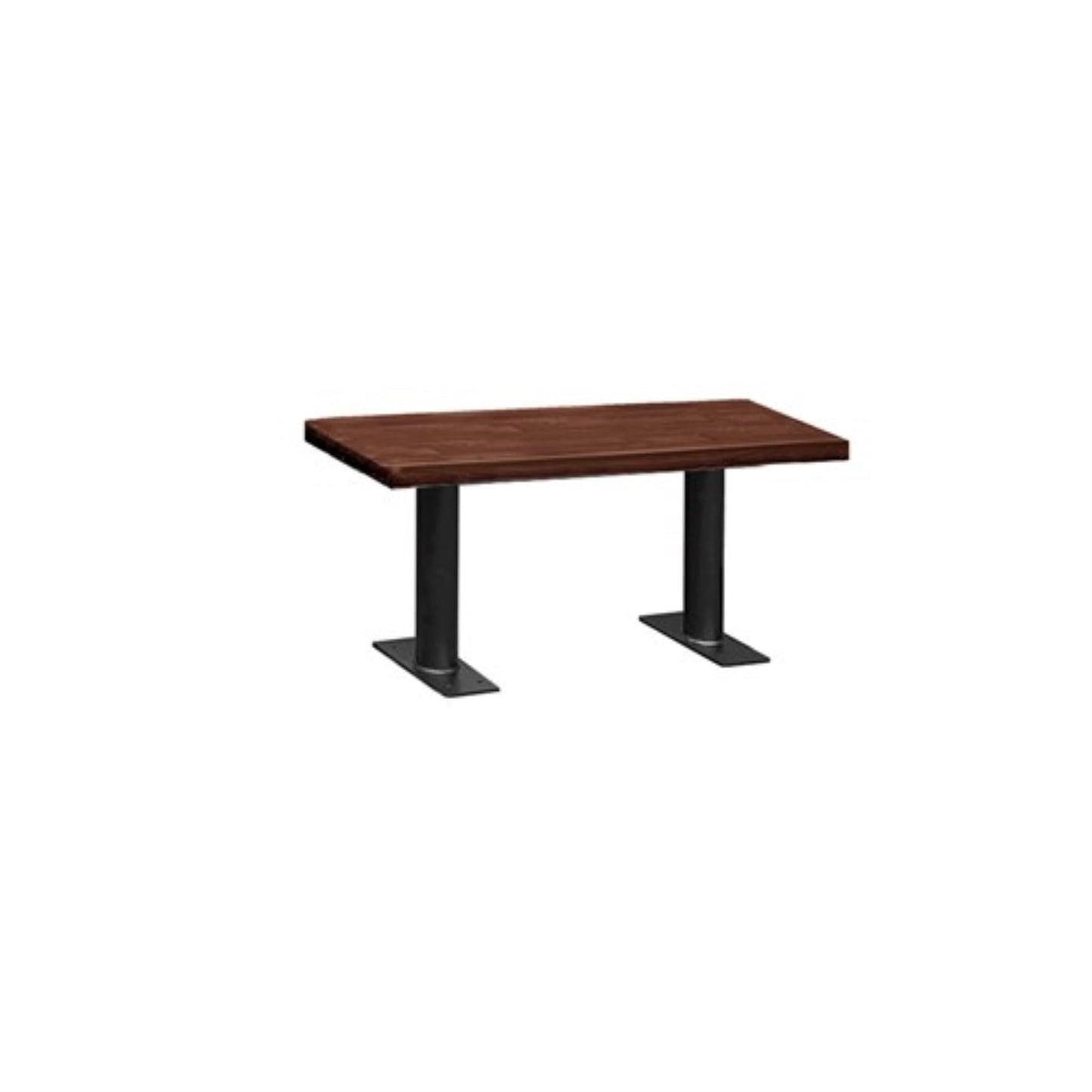Salsbury Wood Locker Bench - 36 Inches - 14 Inches Deep - Dark Finish - Bolt Mounted