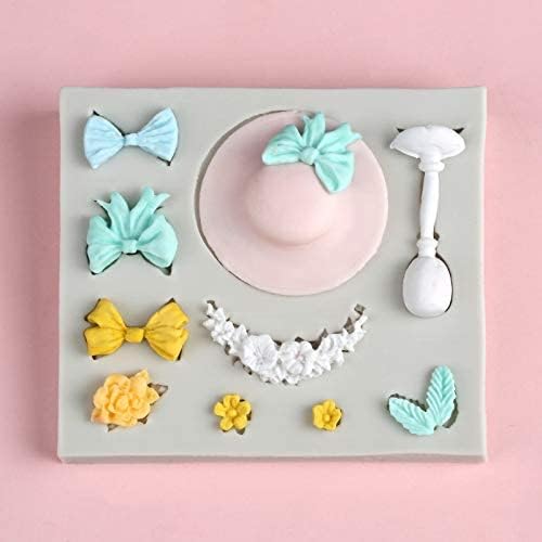 Sunhat Sugarcraft Silicone Mold, Goblet Gumpaste Cake Decorating, Fondant Cupcake Decorations, Beach Summer