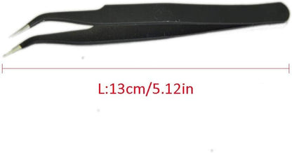 Backflow Cone Incense Tweezers, Stainless Steel Curved Pointed Fine Tip Tweezers for Picking Up Backflow Cone Incense