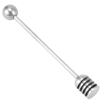 QWORK Stainless Steel Honey and Syrup Dippers, 6.3 Inches, Rust-Resistant, Convenient to Clean, Dishwasher-Safe, Ideal for Drizzling Honey, Syrup, Coffee, and More, 2 Pcs