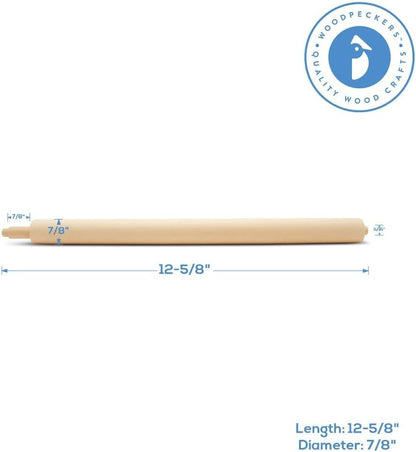 12-5/8-inch, Pack 2 Wooden Paper Towel Holder Wall Mount Spring Rod of Under Cabinet Paper Towel Holder Wood Rod