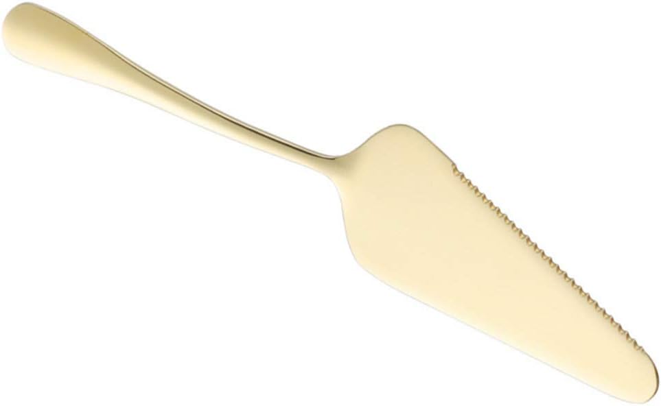 Hemoton Pie Cake Server, Luxurious Stainless Steel Spatula, Cake Cutter with Serrated Edge for Pie, Tart, Dessert