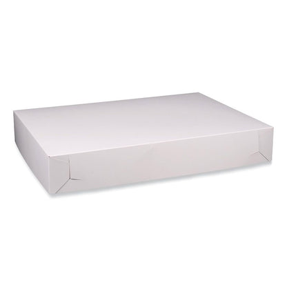 Southern Champion Tray Standard White Bakery Boxes 26X18-1/2X4, 50 Count