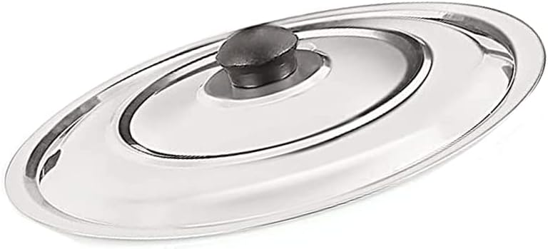 Non Stick Aluminium Appam Pan, 12 Pits with Steel Lid, Two Side Handle Appam Maker, Black and Silver Paniyaram Pan