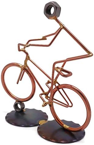 Free Style Bike Collectible Handmade Metal Art Figurine - Desk Accessories, Trophy, Home Office Décor