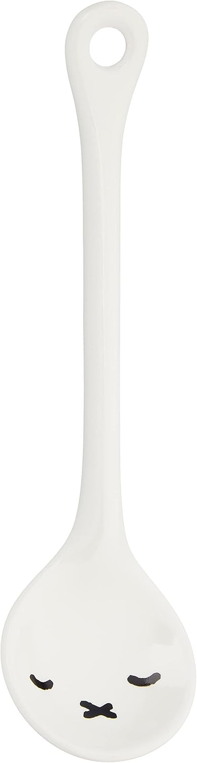 Dick Bruna Miffy Simple Face Ceramic Spoon, 401612, White with Mat Package