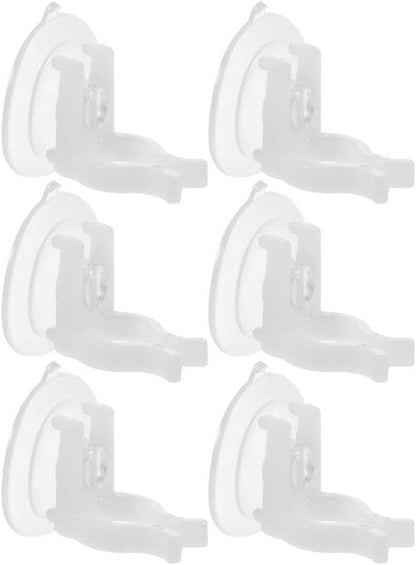 Cabilock Window Candle Suction Cups - 6pcs Flameless Taper Candle Holders for Holiday Decor