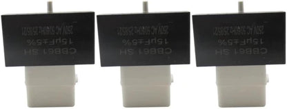 3 Pcs W10613606 Refrigerator Compressor Start Relay and Capacitor, Replacement for Whirlpool Kenmore