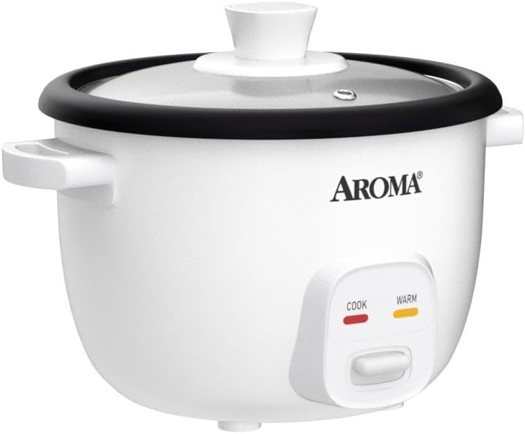 Aroma Housewares Rice & Grain Cooker - 4-Cups (Cooked) / 1Qt. (ARC-302NG), White