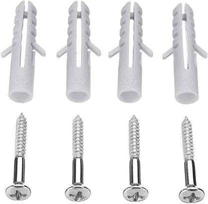 4PCS Plastic Helmet Holders, Wall Mounted Hanging Hooks for Hat, Glove, Bag, Shoe, Clothes Rack (White-4PC)