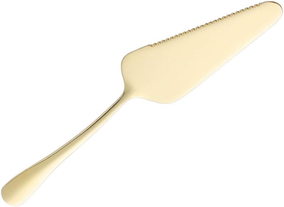Hemoton Pie Cake Server, Luxurious Stainless Steel Spatula, Cake Cutter with Serrated Edge for Pie, Tart, Dessert