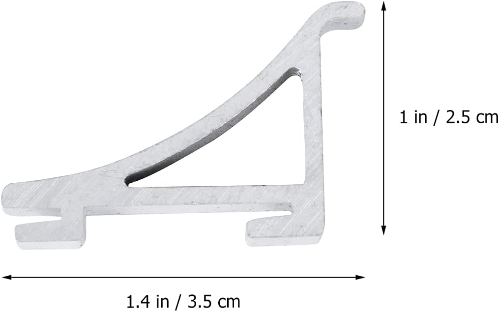 Freezer Shelf Clips - 8PCS Aluminium Refrigerator Shelf Clips for Stable Support of Replacement Shelves Cabinet Cooler