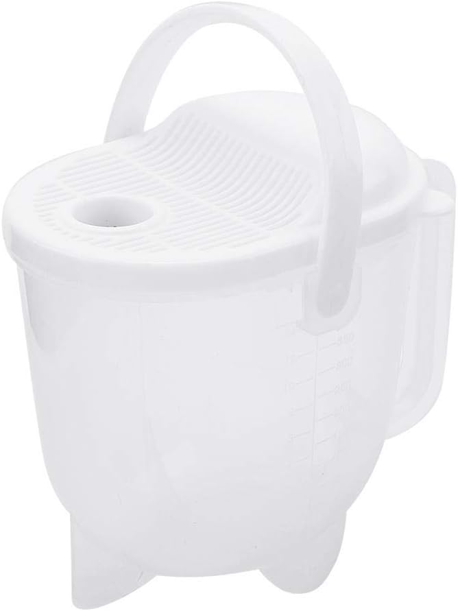 Multi-Function Rice Washing Tool, Resin Material Strainer with Ergonomical Handle for Rice/Beans/Grapes Cleaning