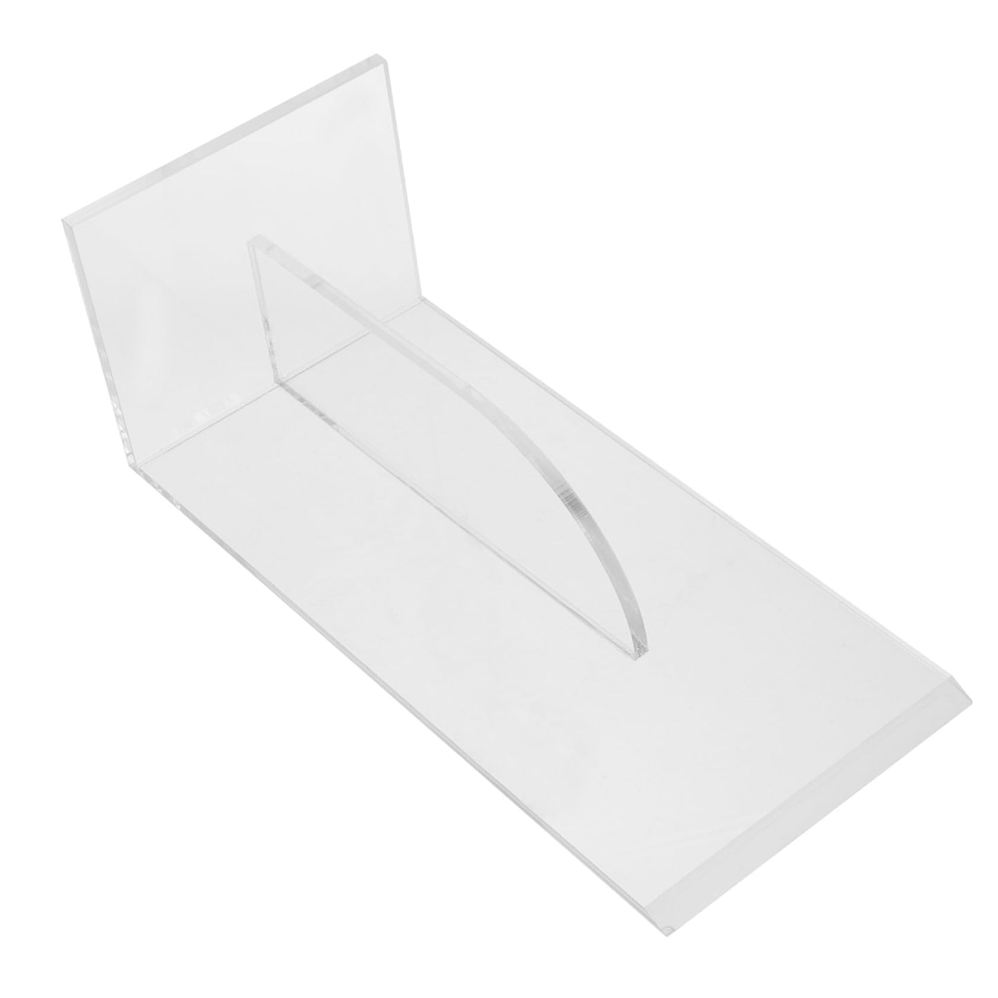 Hoement 1Pc Acrylic Cake Scraper Smoother Baking Tool and Reusable for Cake Cream Fondant and Dough Decoration and Easy to Clean Transparent Design
