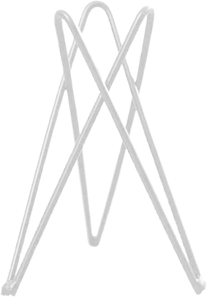 White Metal Air Plant Holder, Geometric Iron Tillandsia Stand, Art Display Home Garden Ornaments for Plant