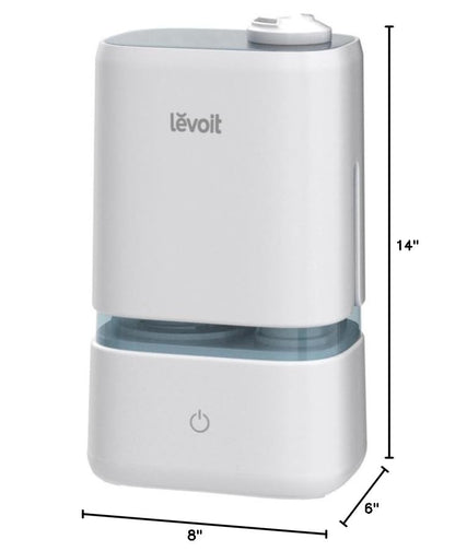 LEVOIT 4L Humidifiers for Bedroom Large Room & Essential Oil Diffuser, Quiet Cool Mist for Home, Baby and Plants, Last up to 40Hours, Dual 360° Rotation Nozzles, Handle Design, Auto Shut Off, Blue