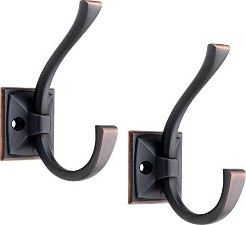 Liberty Hardware Ruavista Coat and Hat Hook, Single, Bronze with Copper Highlights, 137246