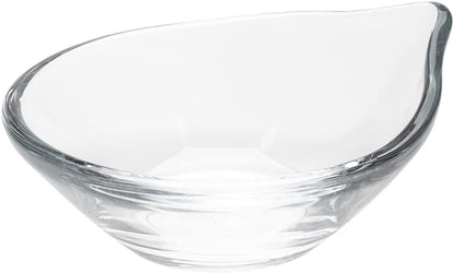 Restaurantware 3 Ounce Small Glass Bowls - 6 With Spout, Lead-Free Clear Glass Prep Dishes for Spices and Condiments