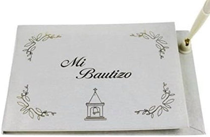 Mi Bautizo Theme Guest Book, Mi Bautizo Guest Book