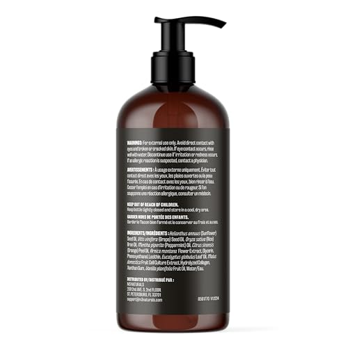 M3 Naturals Firming Body Massage Oil with Collagen & Stem Cell – Helps Smooth The Appearance of Cellulite & Improve Skin Texture – Refreshing Aromatherapy Body Oil for Legs & Full Body – 16 Fl Oz