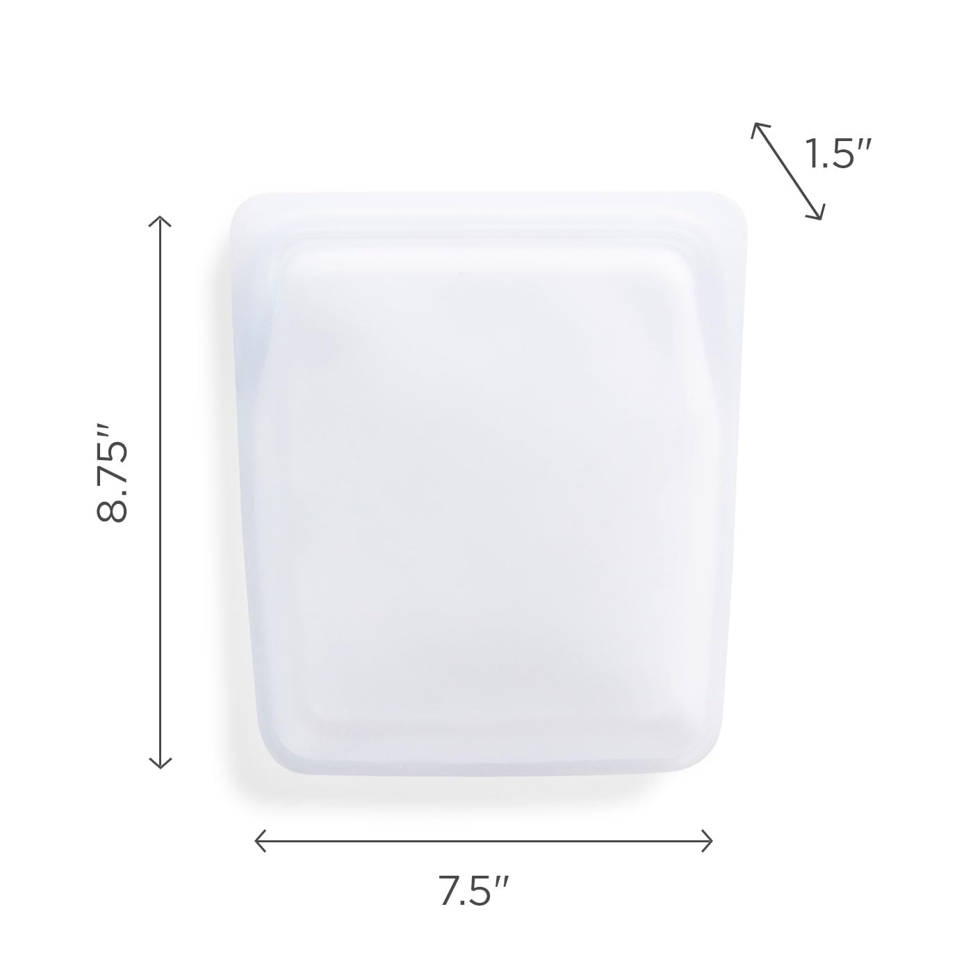 Stasher Silicone Reusable Storage Bag, Quart Bag, Reusable Freezer Bags, Microwave, Dishwasher, Oven Safe, Sous Vide, Eco Friendly, Lunch Container, Food-safe Silicone Snack Bags, 64 oz, Clear