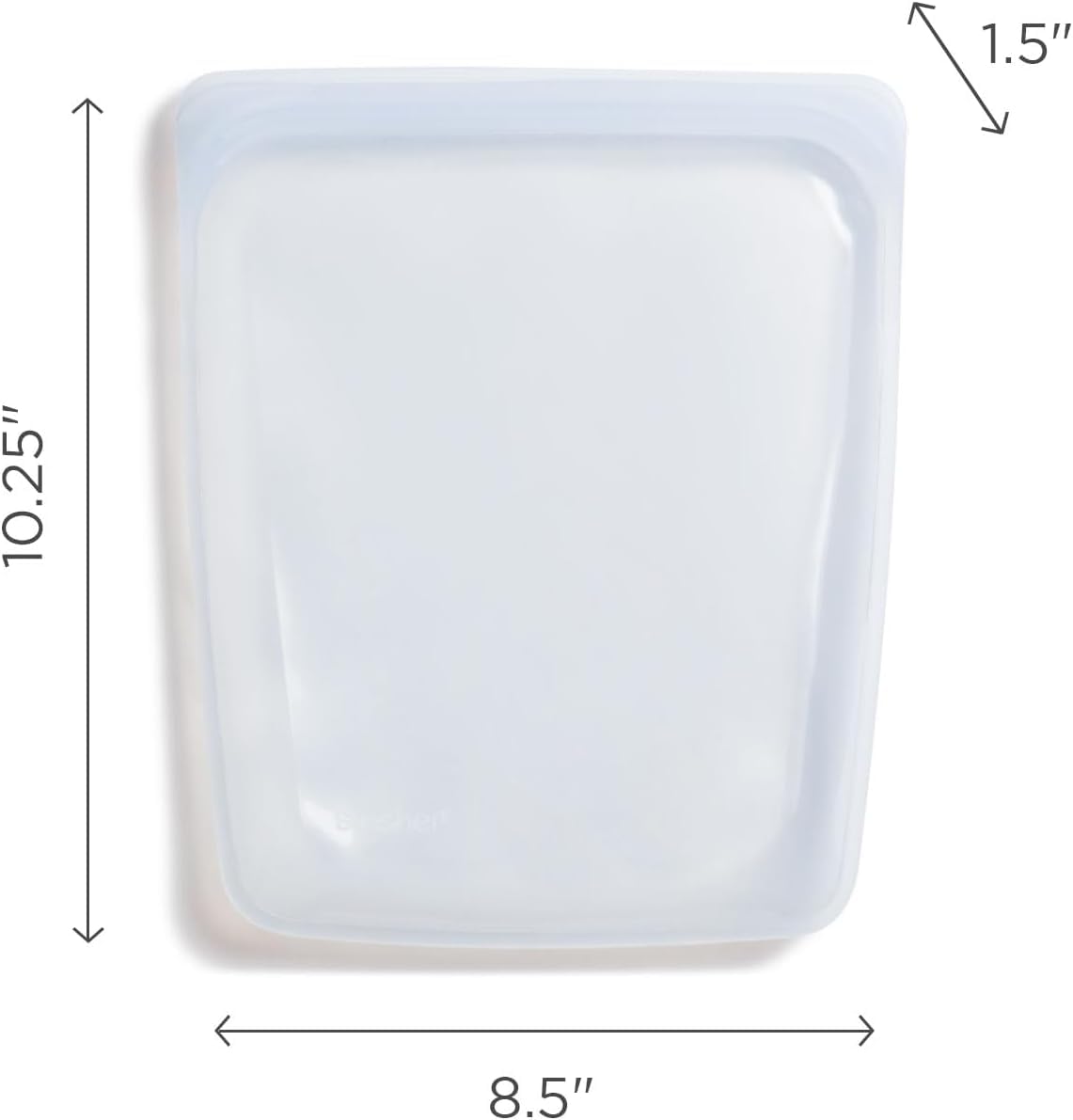 Stasher Silicone Reusable Storage Bag, Half Gallon Bag, Reusable Freezer Bags, Microwave, Dishwasher, Oven Safe, Sous Vide, Premium Lunch Container, Eco Friendly, Food Storage Bags, 64 oz, Aqua