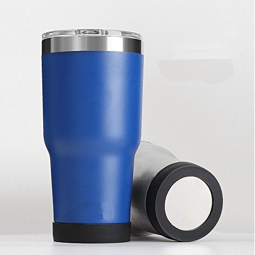 4 PCS Eco-Friendly Non-Slip Silicone Coaster for 20 oz, 30 oz Tumbler (Brown, 70mm)