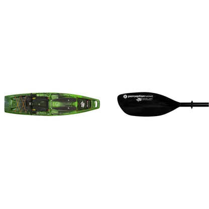 Perception Kayaks Outlaw 11.5 | Sit on Top Fishing Kayak + Outlaw 3-Piece Kayak Paddle