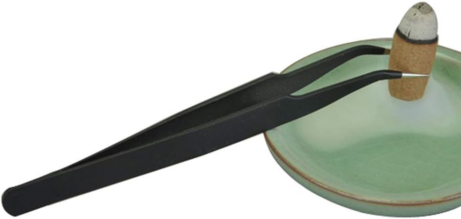 Backflow Cone Incense Tweezers, Stainless Steel Curved Pointed Fine Tip Tweezers for Picking Up Backflow Cone Incense